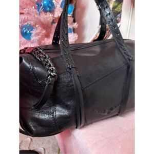 Zadig & Voltaire Black Leather Crossbody/Shoulder Barrel Bag